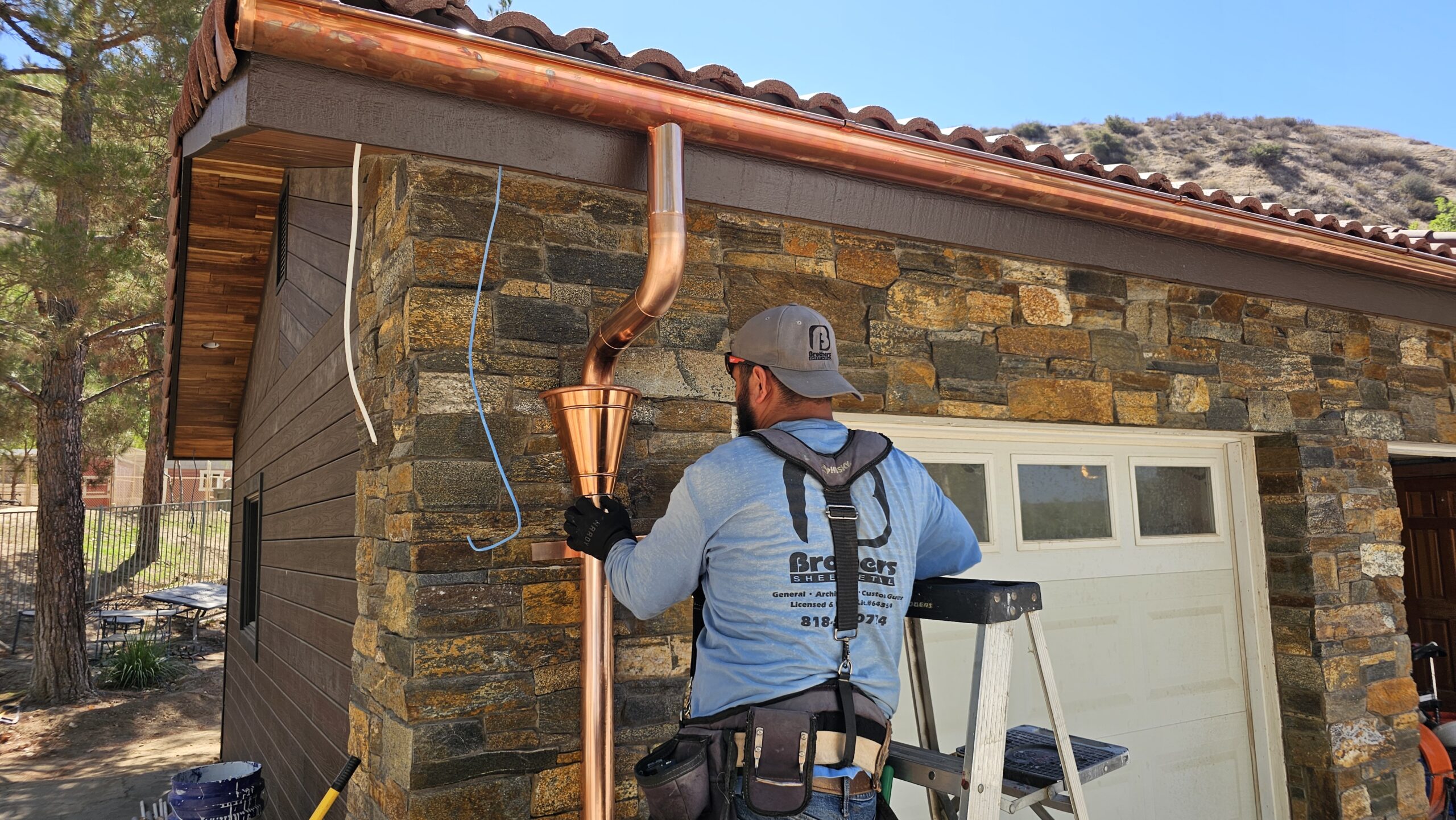 Copper Gutter Installation Service in Ca