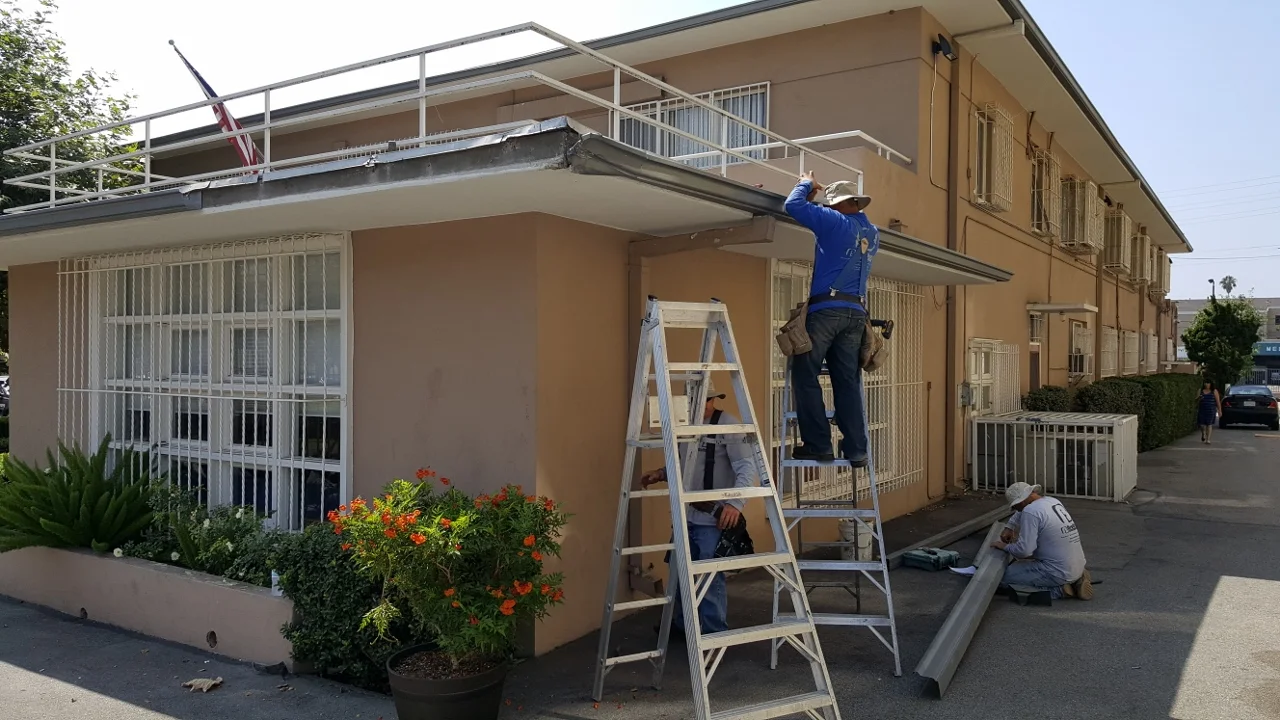gutter repair work